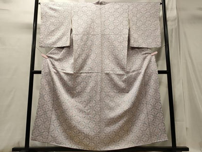 平和屋着物■上質な小紋　総絞り　丸文　正絹　逸品　CABI1740oy