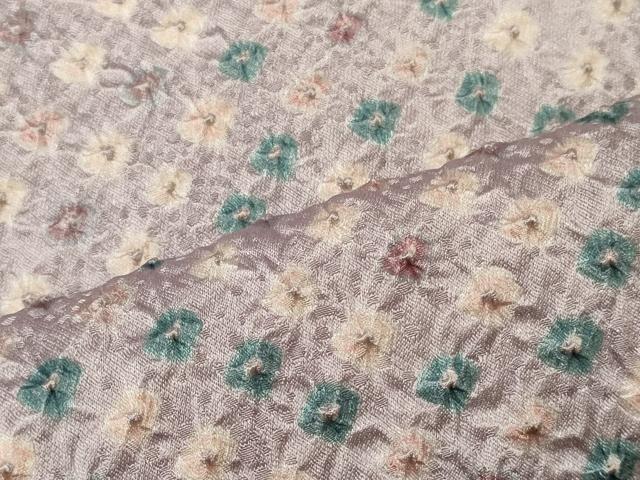 平和屋着物■上質な小紋　総絞り　丸文　正絹　逸品　CABI1740oy