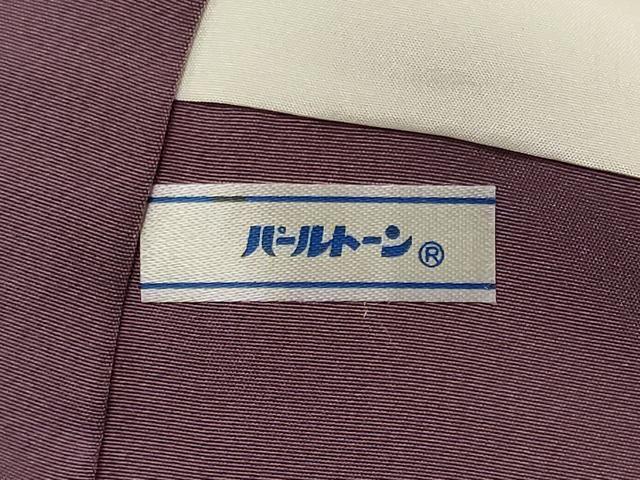 平和屋着物■上質な色無地　更紗花唐草地紋　京紫色　正絹　逸品　未使用　CABI1741oy