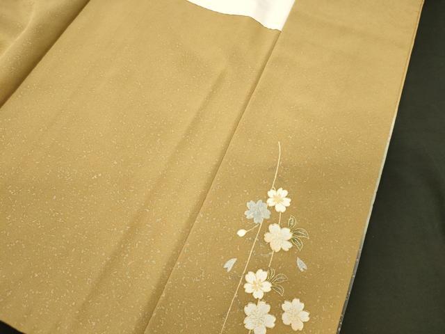 平和屋着物■訪問着　駒刺繍　枝垂れ桜文　暈し染め　金銀彩　正絹　逸品　CABI1748oy