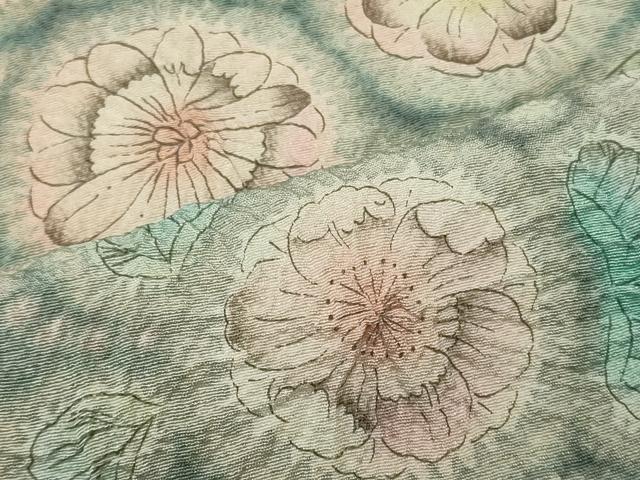 平和屋着物■訪問着　辻が花　絞り　暈し染め　正絹　逸品　CABI1749oy
