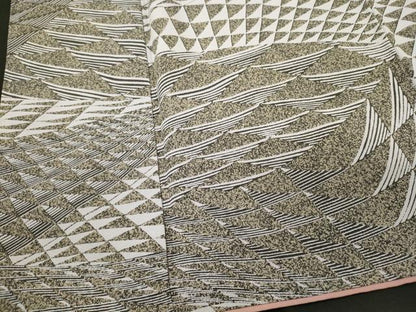 平和屋着物■上質な小紋　幾何学文様　正絹　逸品　CABI1754oy