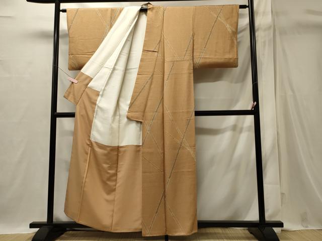 平和屋着物■上質な小紋　吉祥花竹文　正絹　逸品　CABI1756oy