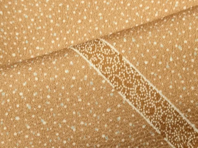 平和屋着物■上質な小紋　吉祥花竹文　正絹　逸品　CABI1756oy