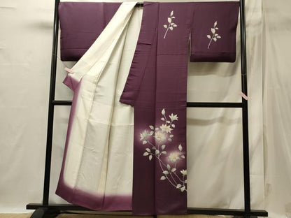 平和屋着物■訪問着　枝花文　暈し染め　正絹　逸品　CABI1757oy