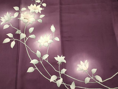 平和屋着物■訪問着　枝花文　暈し染め　正絹　逸品　CABI1757oy