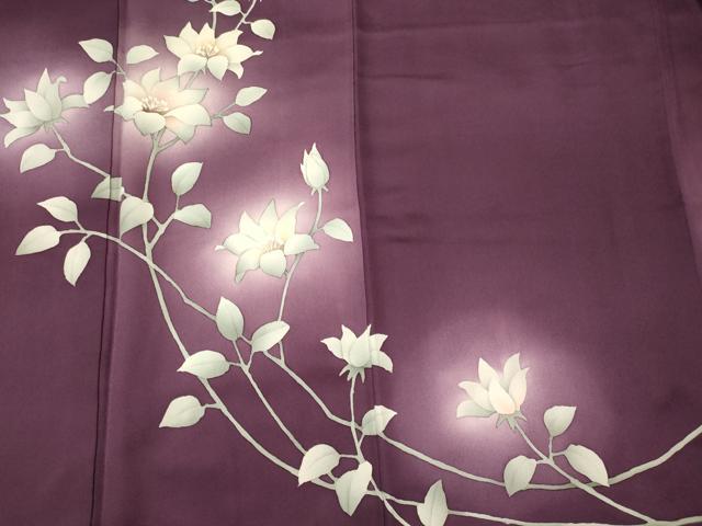 平和屋着物■訪問着　枝花文　暈し染め　正絹　逸品　CABI1757oy