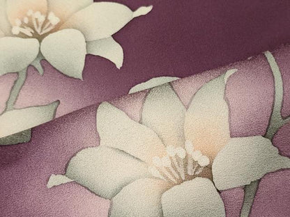 平和屋着物■訪問着　枝花文　暈し染め　正絹　逸品　CABI1757oy