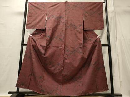 平和屋着物■本場大島紬　7マルキ　松葉文　正絹　逸品　未使用　CABI1776oy