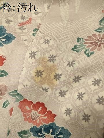 平和屋着物■上質な小紋　吉祥草花文　正絹　逸品　CABI1778oy