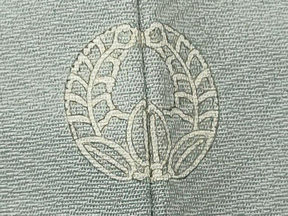 平和屋着物■上質な色無地　草花地紋　秘色色　正絹　逸品　未使用　CABI1783oy
