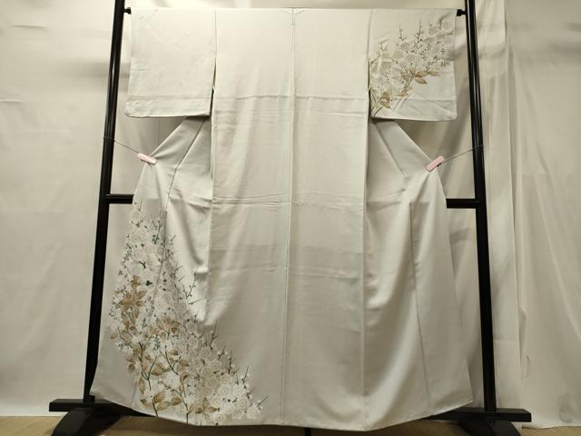 平和屋着物■訪問着　草花文　金彩　正絹　逸品　CABI1787oy