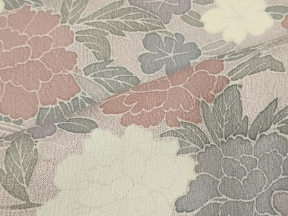 平和屋着物■訪問着　草花文　正絹　逸品　CABI1790oy