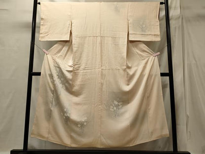 平和屋着物■訪問着　草花文　暈し染め　正絹　逸品　CABI1792oy