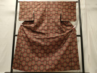 平和屋着物■本場村山大島紬　吉祥文　正絹　逸品　未使用　CABI1794oy