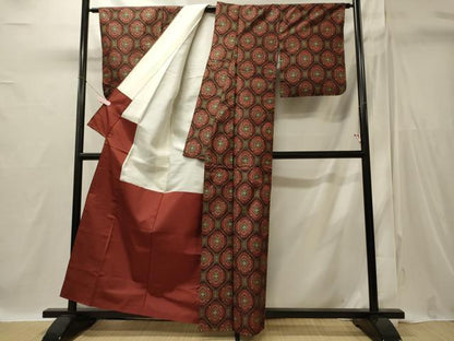 平和屋着物■本場村山大島紬　吉祥文　正絹　逸品　未使用　CABI1794oy