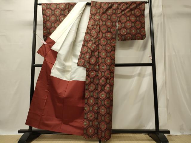 平和屋着物■本場村山大島紬　吉祥文　正絹　逸品　未使用　CABI1794oy