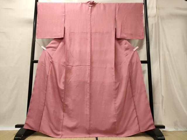 平和屋着物■上質な色無地　桃色　正絹　逸品　未使用　CABI1800oy