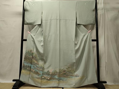 平和屋着物■豪華色留袖　寿光織　修学院離宮　金糸　正絹　逸品　CABI1801oy