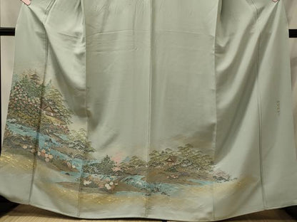 平和屋着物■豪華色留袖　寿光織　修学院離宮　金糸　正絹　逸品　CABI1801oy