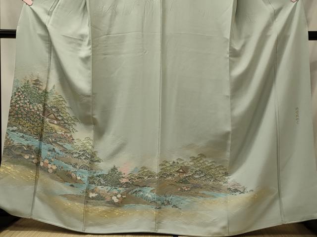 平和屋着物■豪華色留袖　寿光織　修学院離宮　金糸　正絹　逸品　CABI1801oy