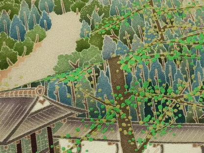 平和屋着物■豪華色留袖　遠山風景文　暈し染め　正絹　逸品　CABI1803oy