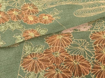 平和屋着物■訪問着　扇面花松文　金彩　正絹　逸品　CABI1815oy