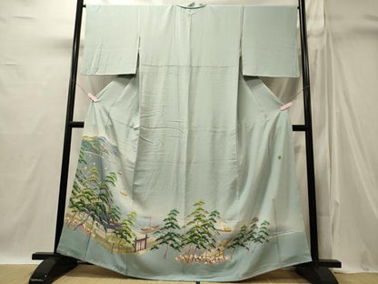 平和屋着物■豪華色留袖　風景松文　暈し染め　正絹　逸品　CABI1818oy