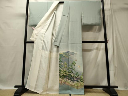 平和屋着物■豪華色留袖　風景松文　暈し染め　正絹　逸品　CABI1818oy