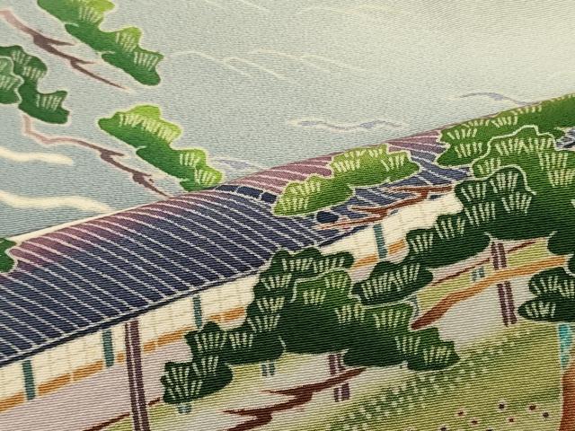 平和屋着物■豪華色留袖　風景松文　暈し染め　正絹　逸品　CABI1818oy