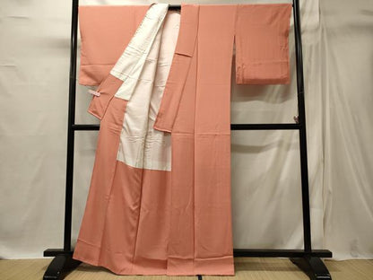 平和屋着物■上質な色無地　東雲色　正絹　逸品　未使用　CABI1819oy