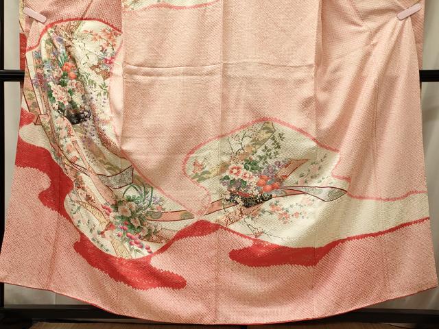 平和屋着物■豪華振袖　絞り　短冊草花文　金銀彩　正絹　逸品　CABI1829oy