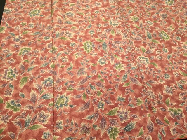 平和屋着物■上質な小紋　更紗花唐草文　正絹　逸品　CABI1843oy