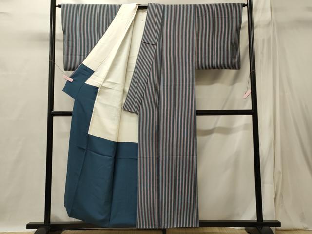 平和屋着物■上質な小紋　間道　正絹　逸品　CABI1850oy