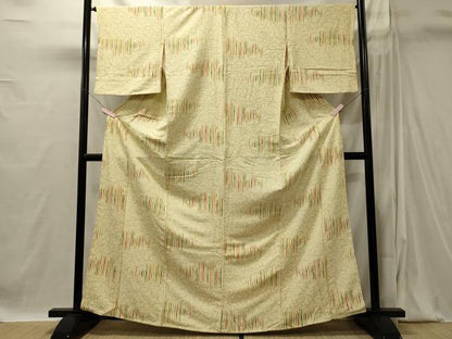 平和屋着物■上質な紬　舞蝶文　正絹　逸品　CABI1851oy