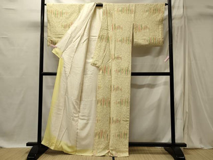 平和屋着物■上質な紬　舞蝶文　正絹　逸品　CABI1851oy