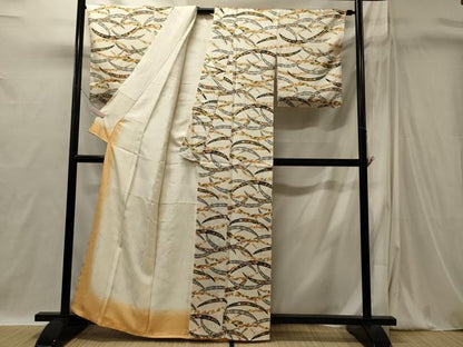 平和屋着物■上質な小紋　吉祥芝花文　正絹　逸品　未使用　CABI1853oy