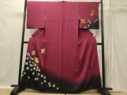 平和屋着物■訪問着　舞花文　暈し染め　金銀糸　やまと誂製　正絹　逸品　CABI1860oy