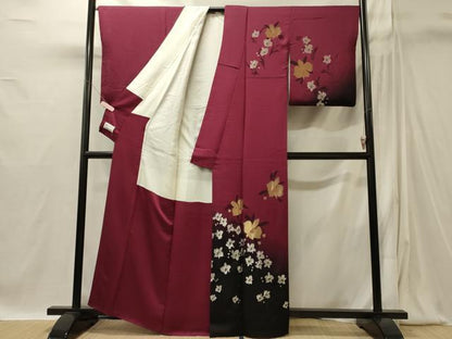 平和屋着物■訪問着　舞花文　暈し染め　金銀糸　やまと誂製　正絹　逸品　CABI1860oy