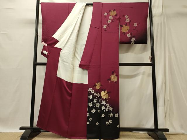 平和屋着物■訪問着　舞花文　暈し染め　金銀糸　やまと誂製　正絹　逸品　CABI1860oy