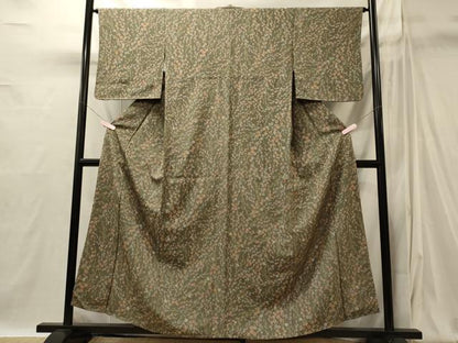 平和屋着物■上質な小紋　枝花文　正絹　逸品　未使用　CABI1861oy