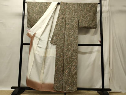 平和屋着物■上質な小紋　枝花文　正絹　逸品　未使用　CABI1861oy