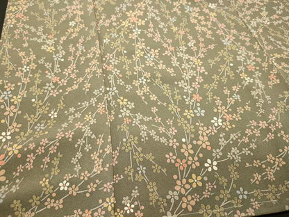 平和屋着物■上質な小紋　枝花文　正絹　逸品　未使用　CABI1861oy