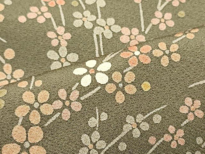 平和屋着物■上質な小紋　枝花文　正絹　逸品　未使用　CABI1861oy