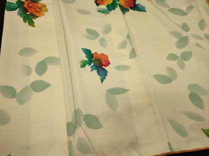 平和屋着物■上質な小紋　舞花文　正絹　逸品　CABI1865oy