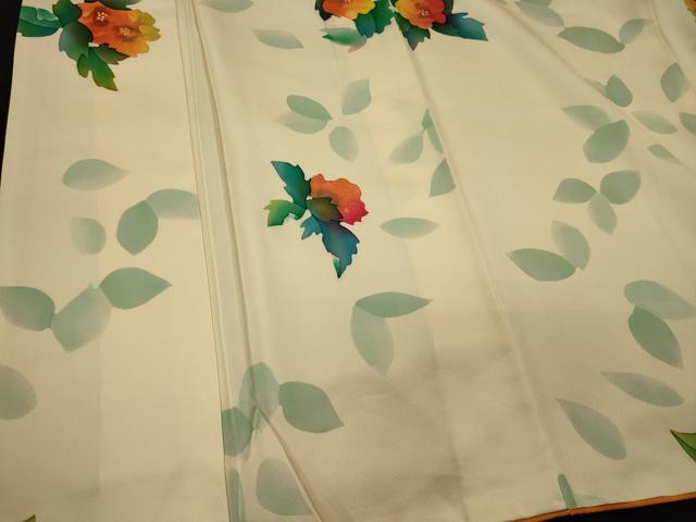 平和屋着物■上質な小紋　舞花文　正絹　逸品　CABI1865oy