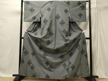 平和屋着物■上質な紬　有栖川文様　正絹　逸品　CABI1873oy