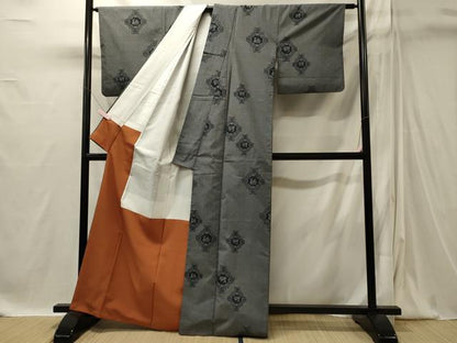 平和屋着物■上質な紬　有栖川文様　正絹　逸品　CABI1873oy
