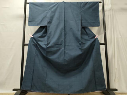 平和屋着物■上質な紬　草花文　正絹　逸品　未使用　CABI1876oy