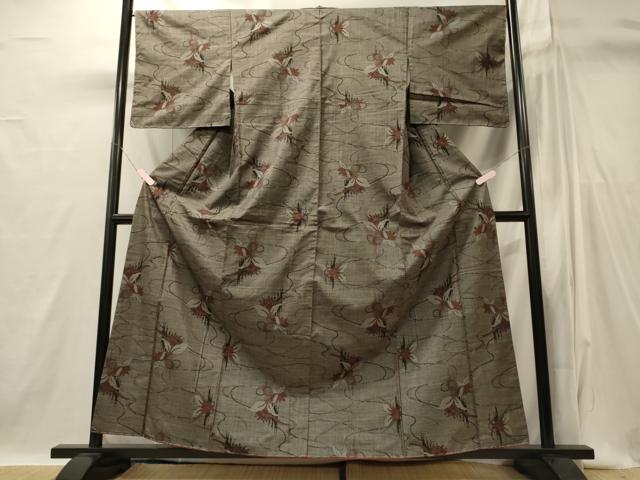 平和屋着物■本場大島紬　7マルキ　流線花文　正絹　逸品　未使用　CABI1881oy